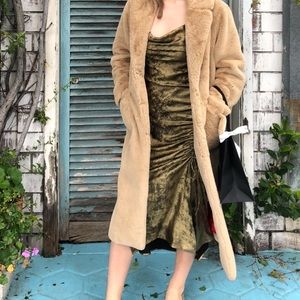 zara gold midi dress